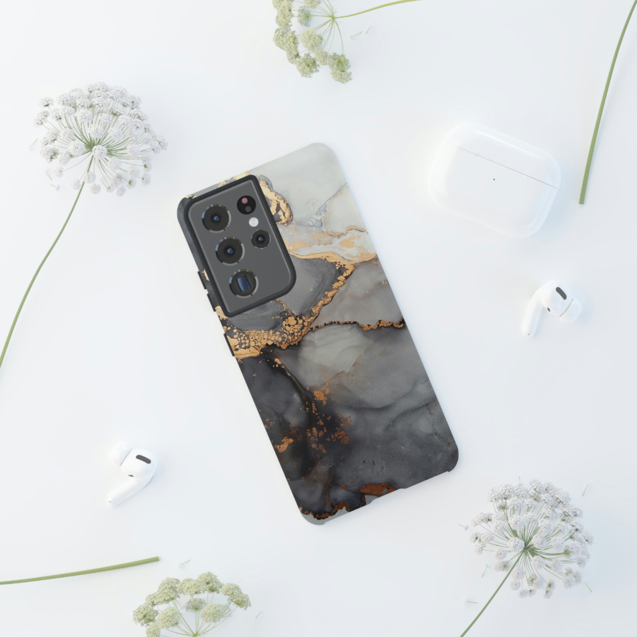 Grey Marble Android Case (Protective) Phone Case