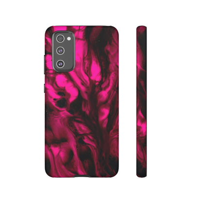 Bright Pink Ink Art Android Case (Protective) Samsung Galaxy S20 FE Matte Phone Case