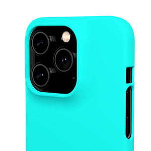 Flourescent Blue iPhone Case (Slim) Phone Case