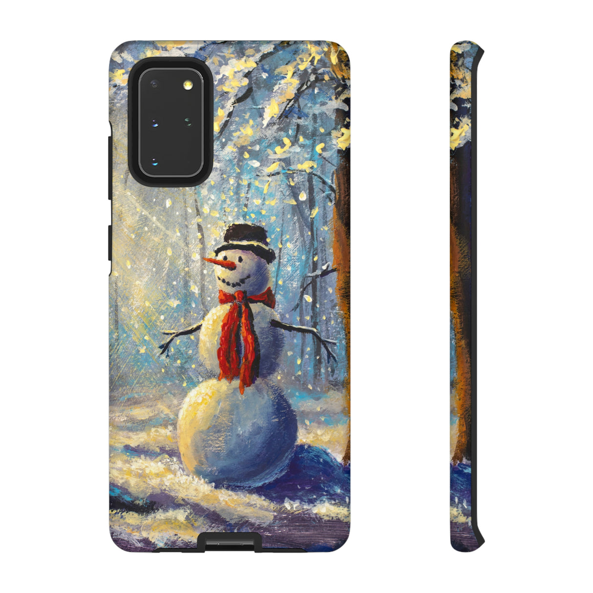 Happy Snowman Android Case (Protective) Samsung Galaxy S20+ Matte Phone Case