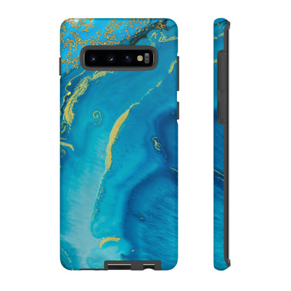 Blue Watercolor Android Case (Protective) Samsung Galaxy S10 Plus Matte Phone Case