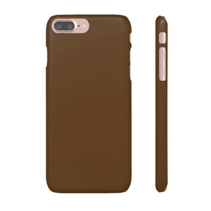 Dark Brown iPhone Case (Slim) iPhone 7 Plus Glossy Phone Case