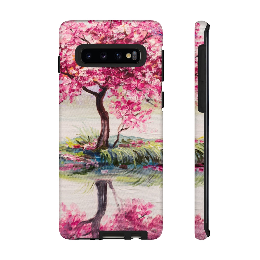 Oil painting - Oriental Cherry Tree Samsung Case (Protective) Samsung Galaxy S10 Matte Phone Case