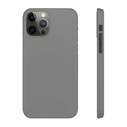 Battleship Gray iPhone Case (Slim) iPhone 12 Pro Matte Phone Case