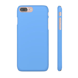 French Sky Blue iPhone Case (Slim) iPhone 7 Plus Glossy Phone Case