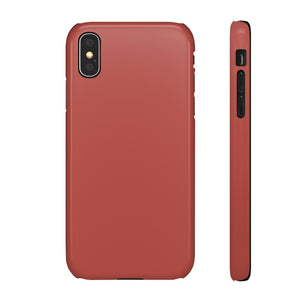 Deep Chestnut Brown iPhone Case (Slim) iPhone X Glossy Phone Case