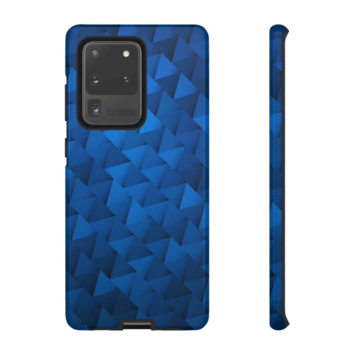 Blue Geometric Android Case (Protective) Samsung Galaxy S20 Ultra Glossy Phone Case