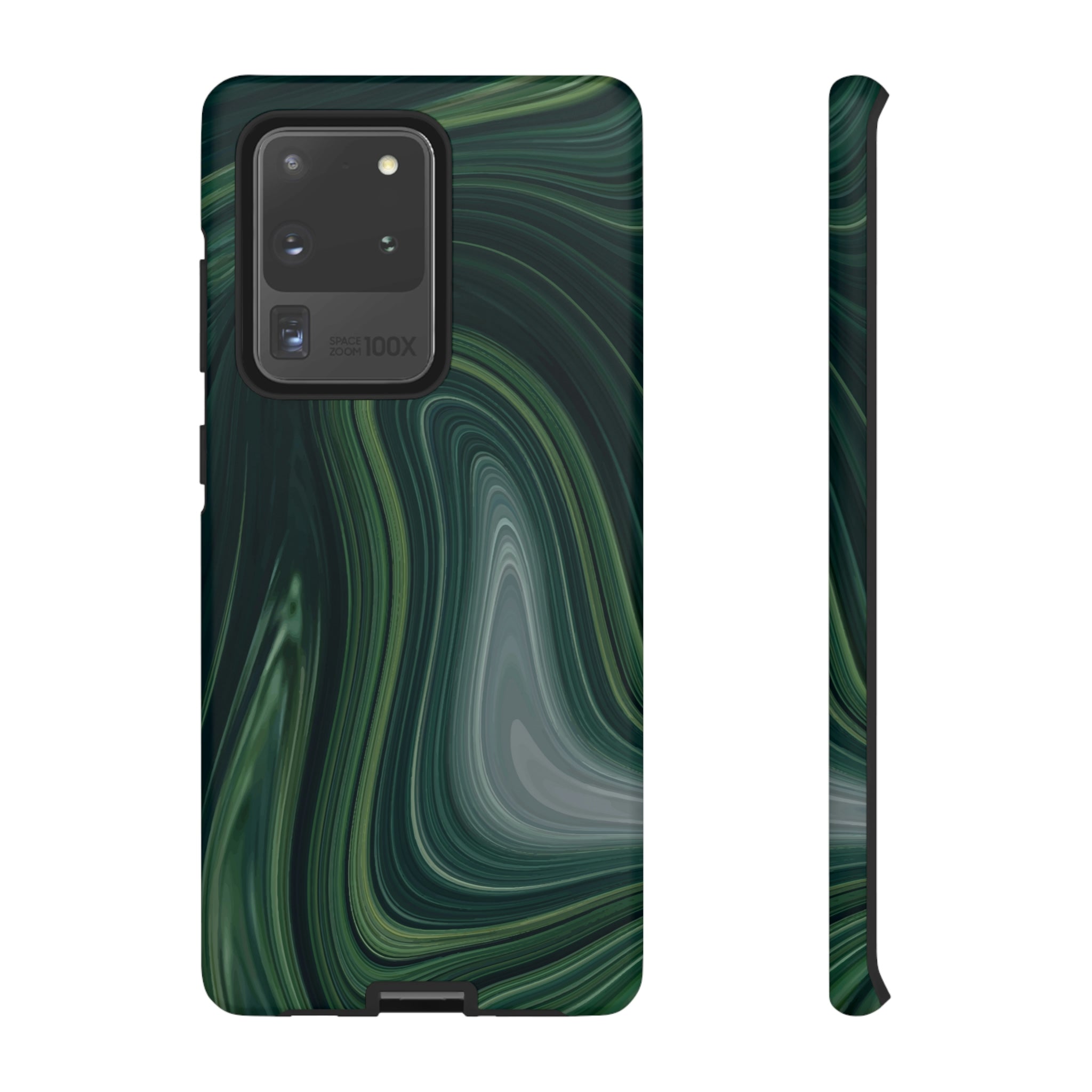 Green Marble Android Case (Protective) Samsung Galaxy S20 Ultra Matte Phone Case