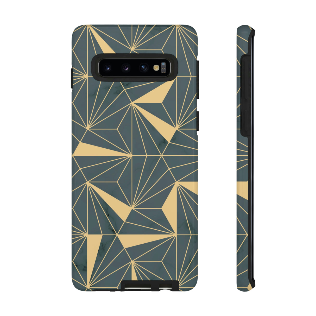 Gold Lines Android Case (Protective) Samsung Galaxy S10 Glossy Phone Case