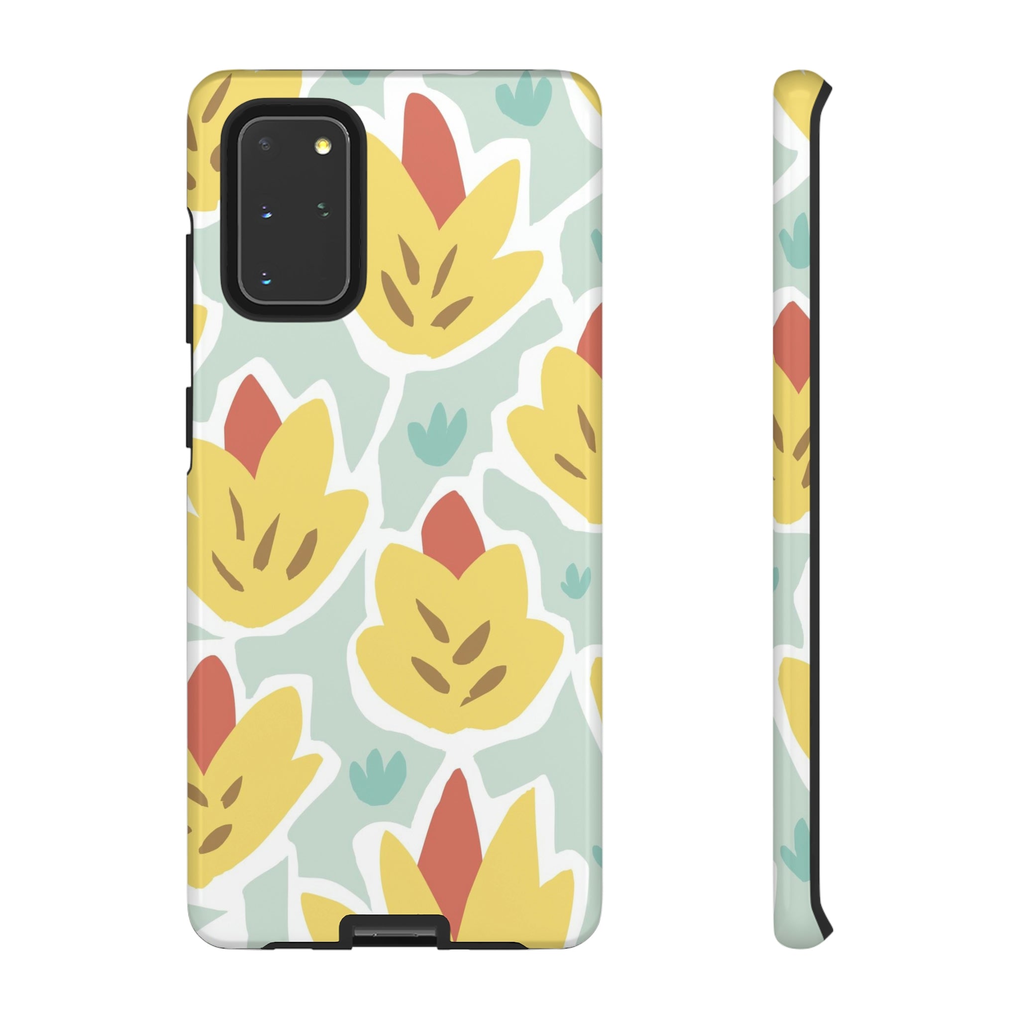 Summer Yellow Happy Flower Samsung Case (Protective) Samsung Galaxy S20+ Glossy Phone Case