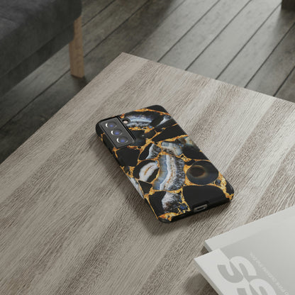 Dark Agate Marble Android Case (Protective) Phone Case