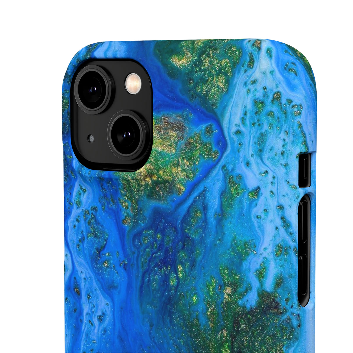 Blue Globe Ink Art iPhone Case (Slim) Phone Case