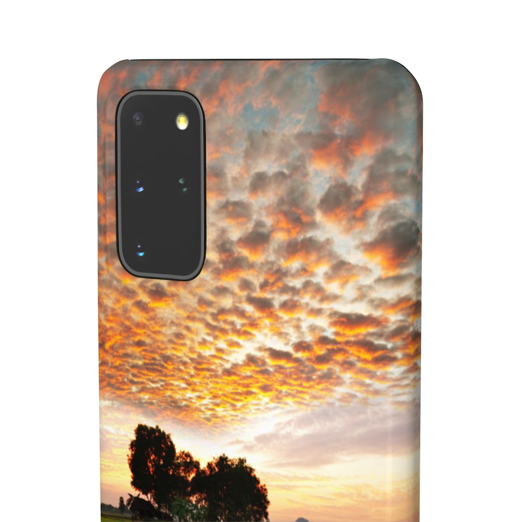 Sunset on the Tropical River Samsung/iPhone (Slim) Samsung Galaxy S20+ Glossy Phone Case