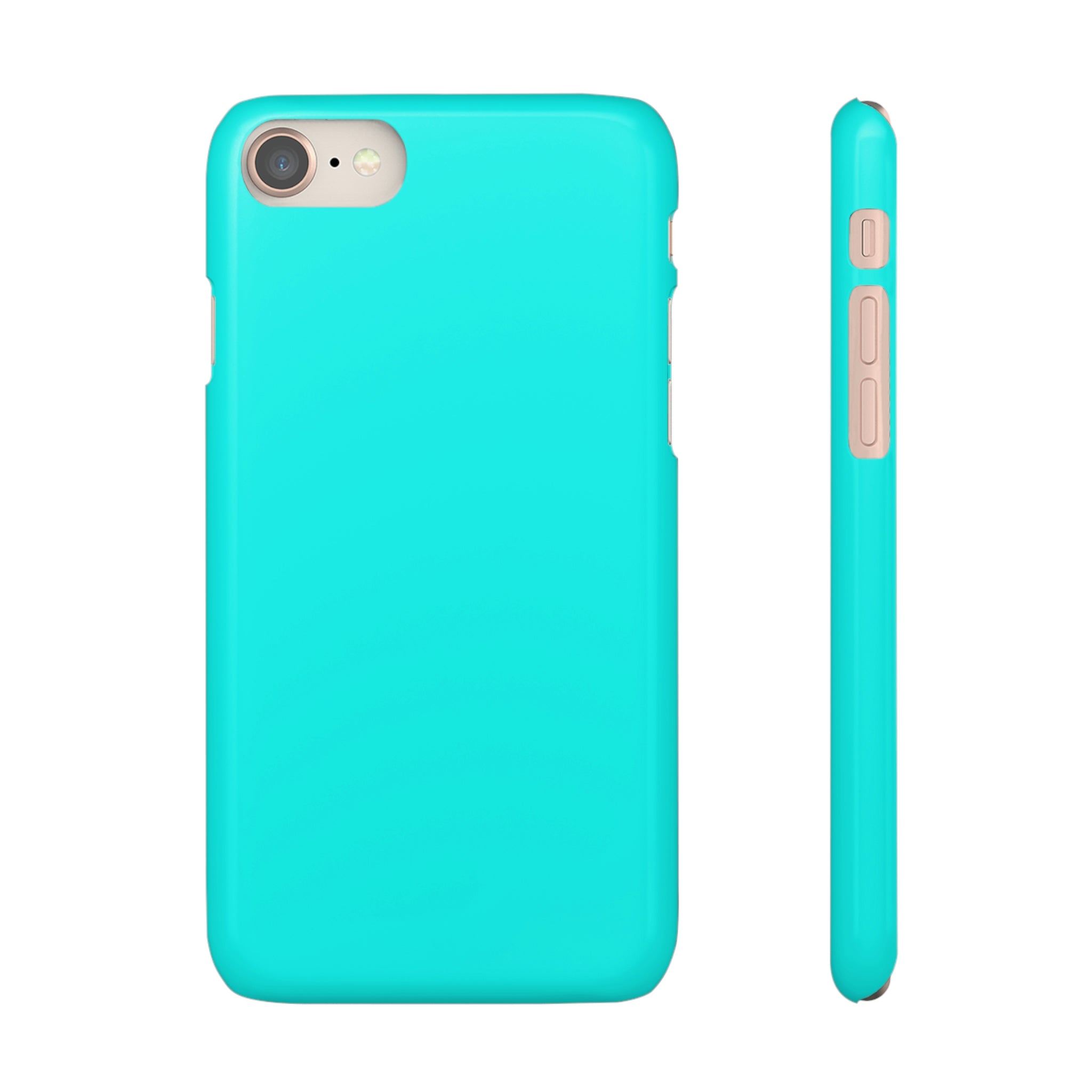 Flourescent Blue iPhone Case (Slim) iPhone 8 Glossy Phone Case