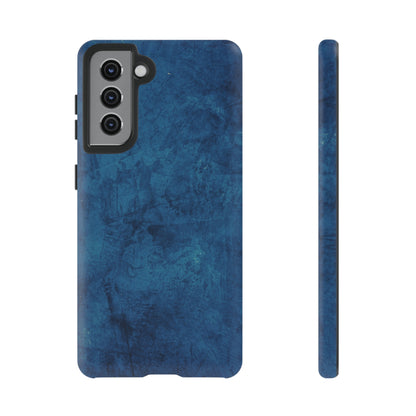 Grunge Navy Blue Android Case (Protective) Samsung Galaxy S21 Matte Phone Case