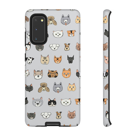 Cats n Dogs Pattern Android Case (Protective) Samsung Galaxy S20 Glossy Phone Case