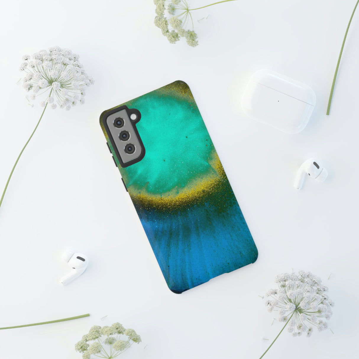 Green Yelly Ink Art Android Case (Protective) Phone Case