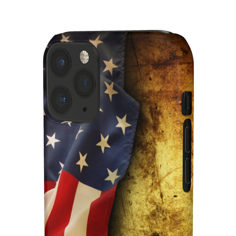 Close up of American flag Samsung/iPhone (Slim) iPhone 11 Pro Glossy Phone Case