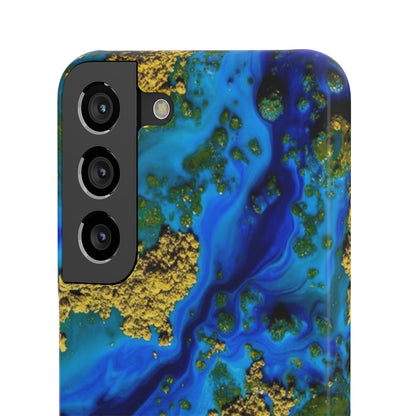 Blue Clear Ocean Ink Art Android Case (Slim) Phone Case