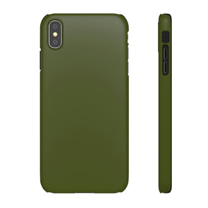 Army Green iPhone Case (Slim) iPhone XS MAX Matte Phone Case