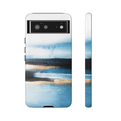 Abstract Blue Oil Painting Android Case (Protective) Google Pixel 6 Glossy Phone Case