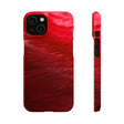 Red Feather Ink Art iPhone Case (Slim) iPhone 14 Glossy Phone Case