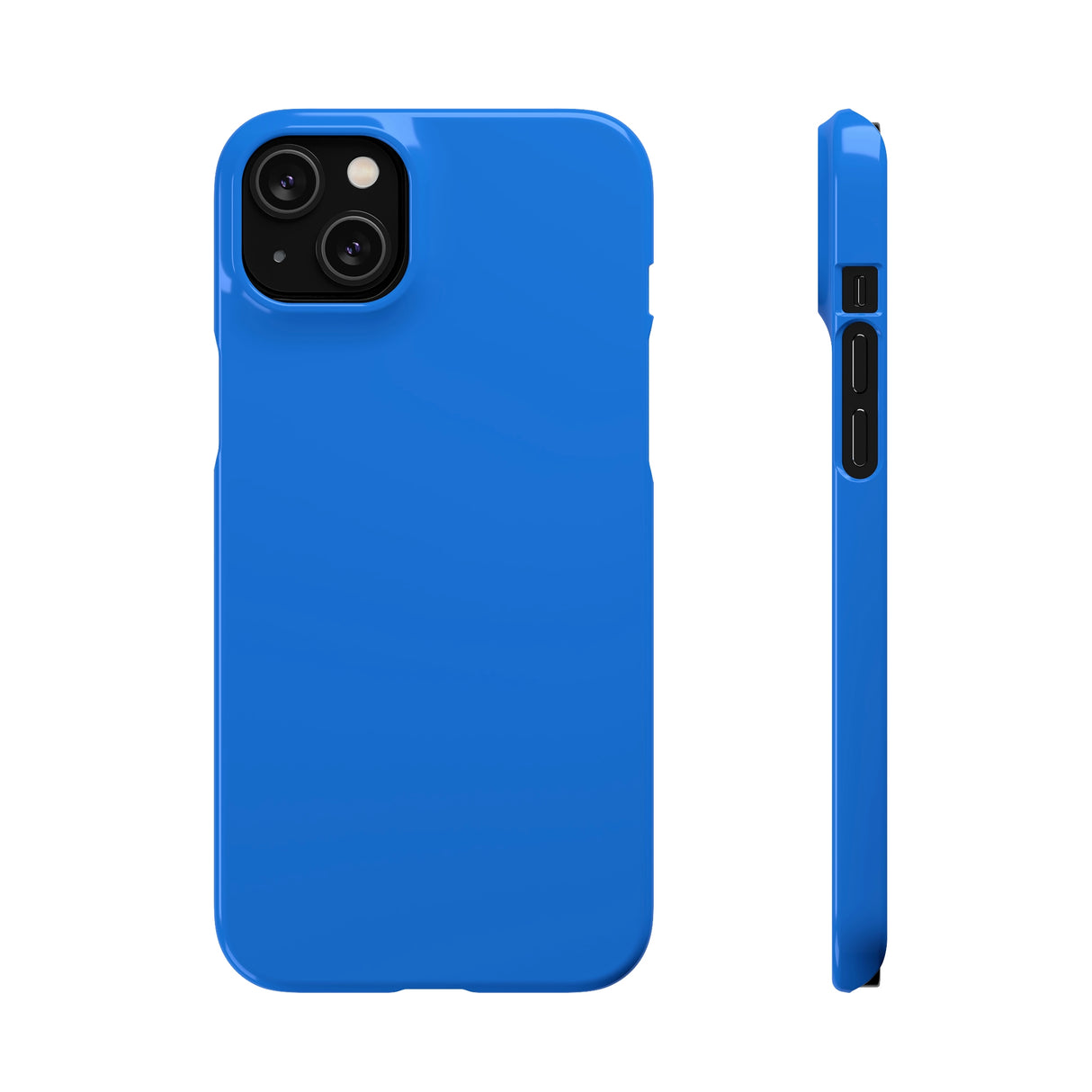 Bright Navy Blue iPhone Case (Slim) iPhone 14 Plus Glossy Phone Case