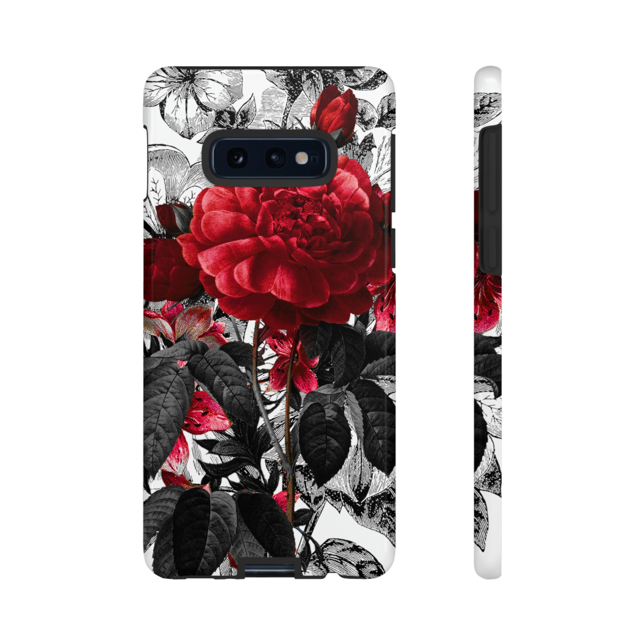 Grunicked Gothic Flower Samsung Case (Protective) Samsung Galaxy S10E Glossy Phone Case