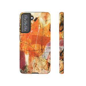 Abstract Orange Art Android Case (Protective) Samsung Galaxy S21 FE Matte Phone Case