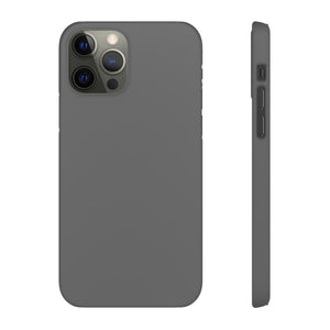 Dim Gray iPhone Case (Slim) iPhone 12 Pro Matte Phone Case