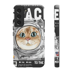 Space Cute Cat Android Case (Protective) Samsung Galaxy S22 Matte Phone Case