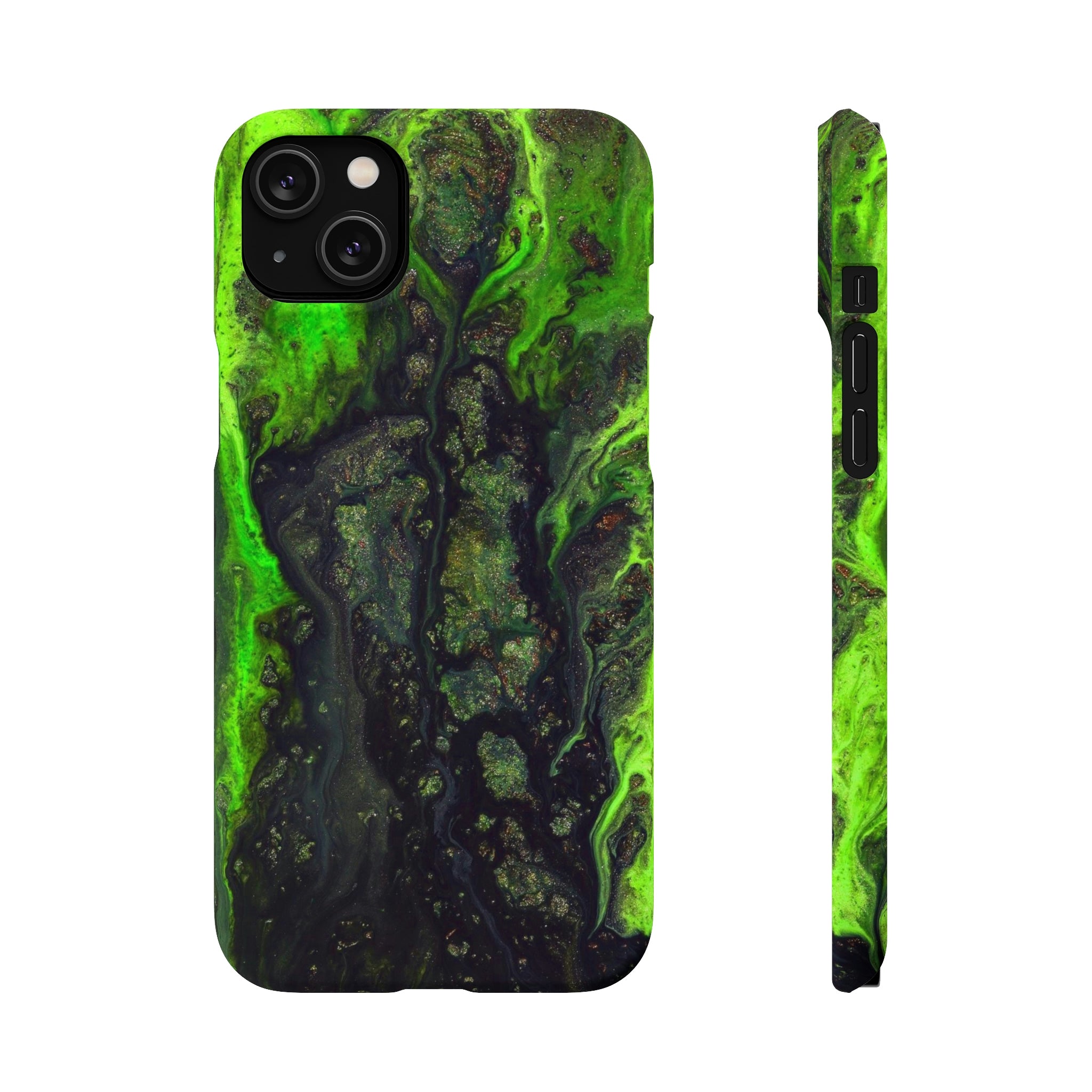 Toxic Ink Art iPhone Case (Slim) iPhone 14 Plus Matte Phone Case