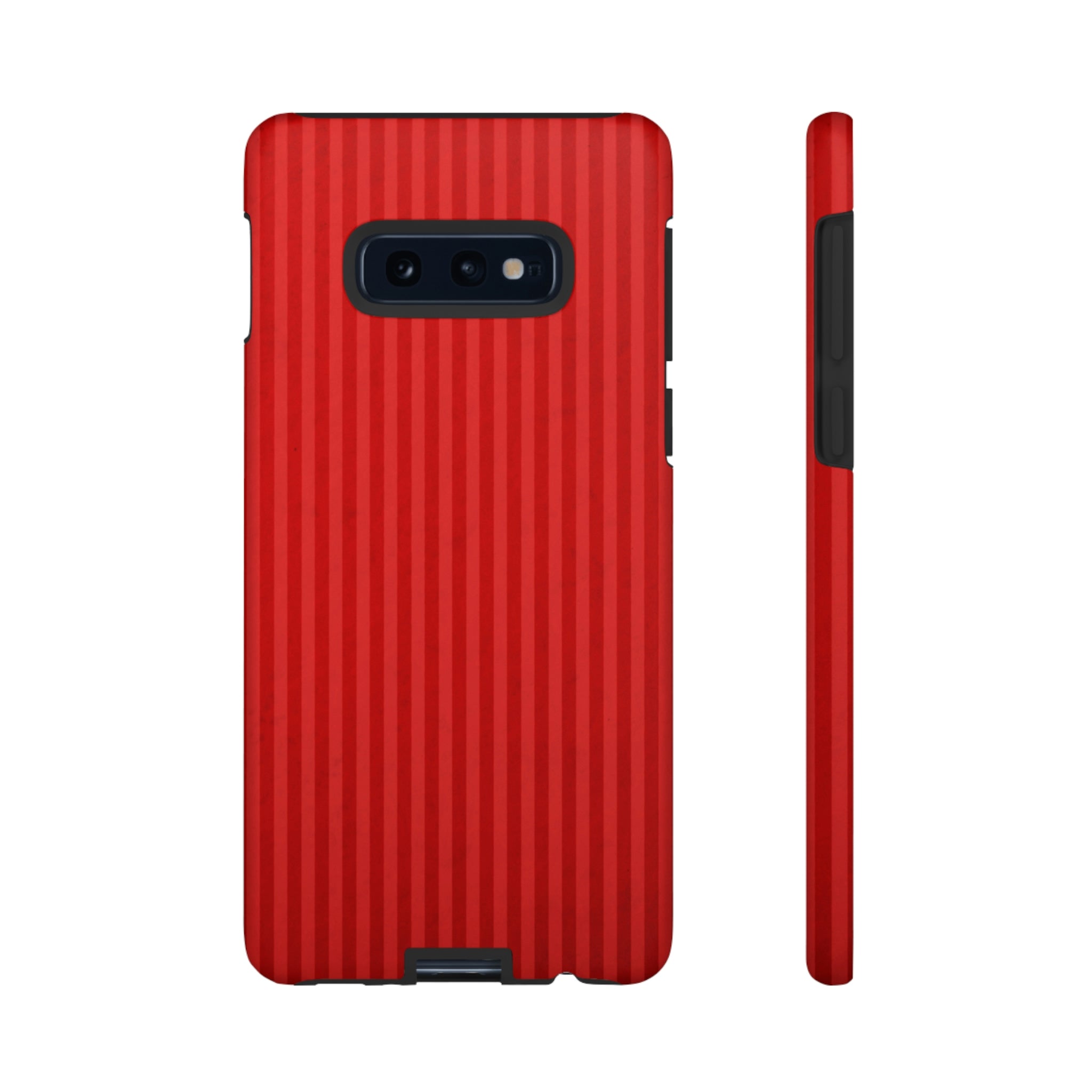 Red Stripes Android Case (Protective) Samsung Galaxy S10E Matte Phone Case