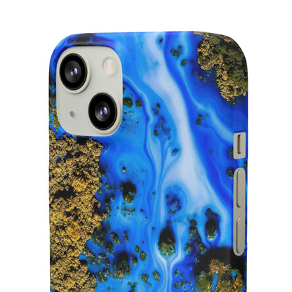 Blue River Ink Art iPhone Case (Slim) Phone Case