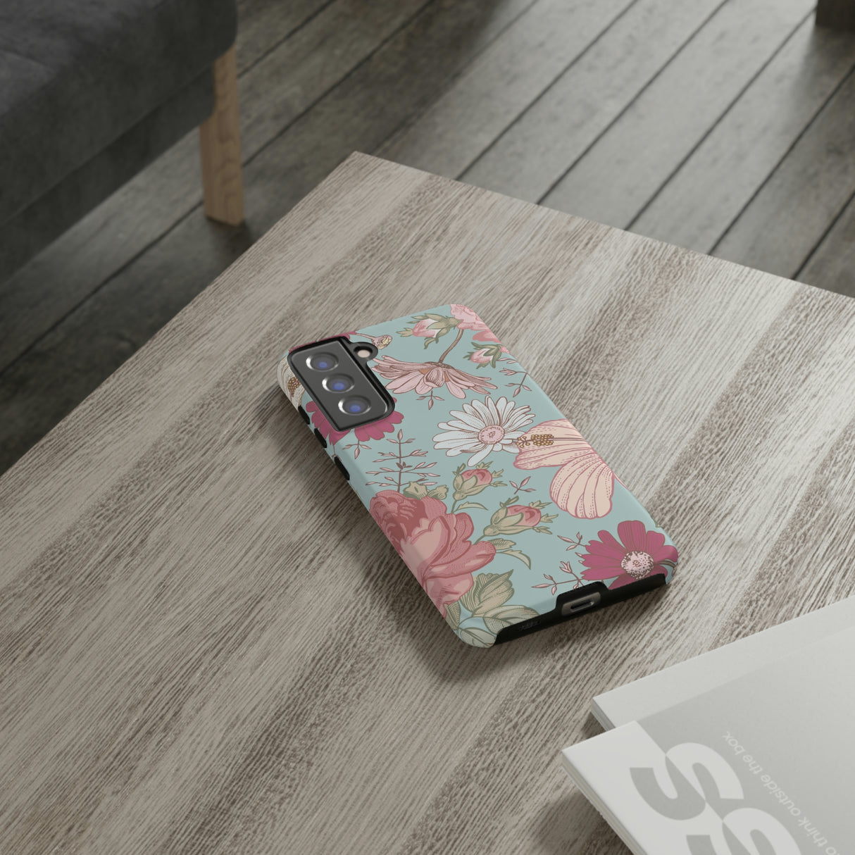 Hibiscus Vintage Flower Samsung Case (Protective) Phone Case