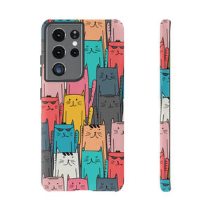 Colorful Cats Android Case (Protective) Samsung Galaxy S21 Ultra Matte Phone Case