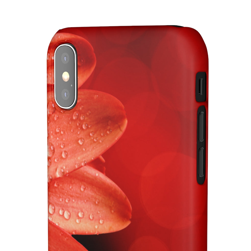 Red Spring Flower Samsung/iPhone (Slim) iPhone XS Matte Phone Case