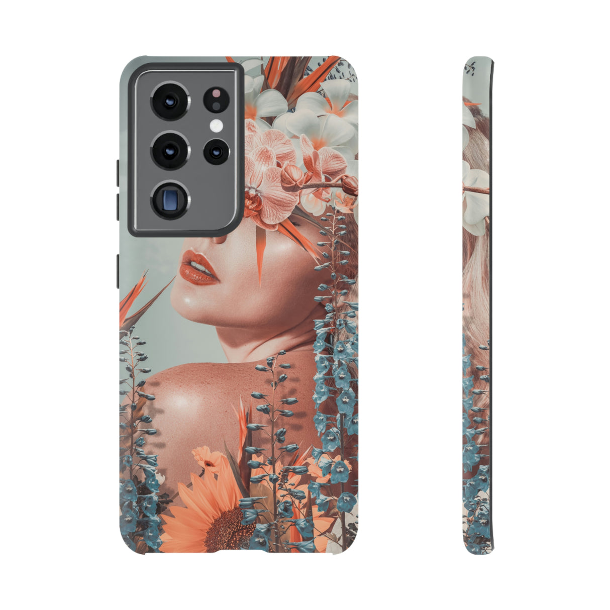 Contemporary Flowers Android Case (Protective) Samsung Galaxy S21 Ultra Matte Phone Case