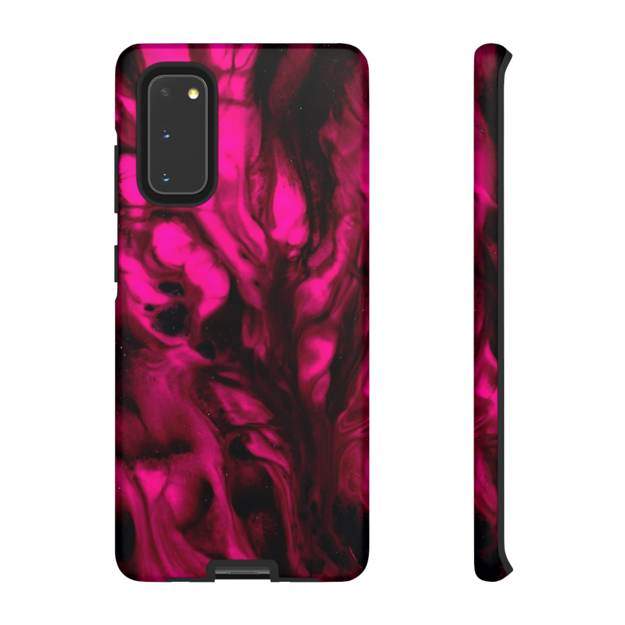 Bright Pink Ink Art Android Case (Protective) Samsung Galaxy S20 Matte Phone Case