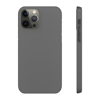 Dim Gray iPhone Case (Slim) iPhone 12 Pro Glossy Phone Case