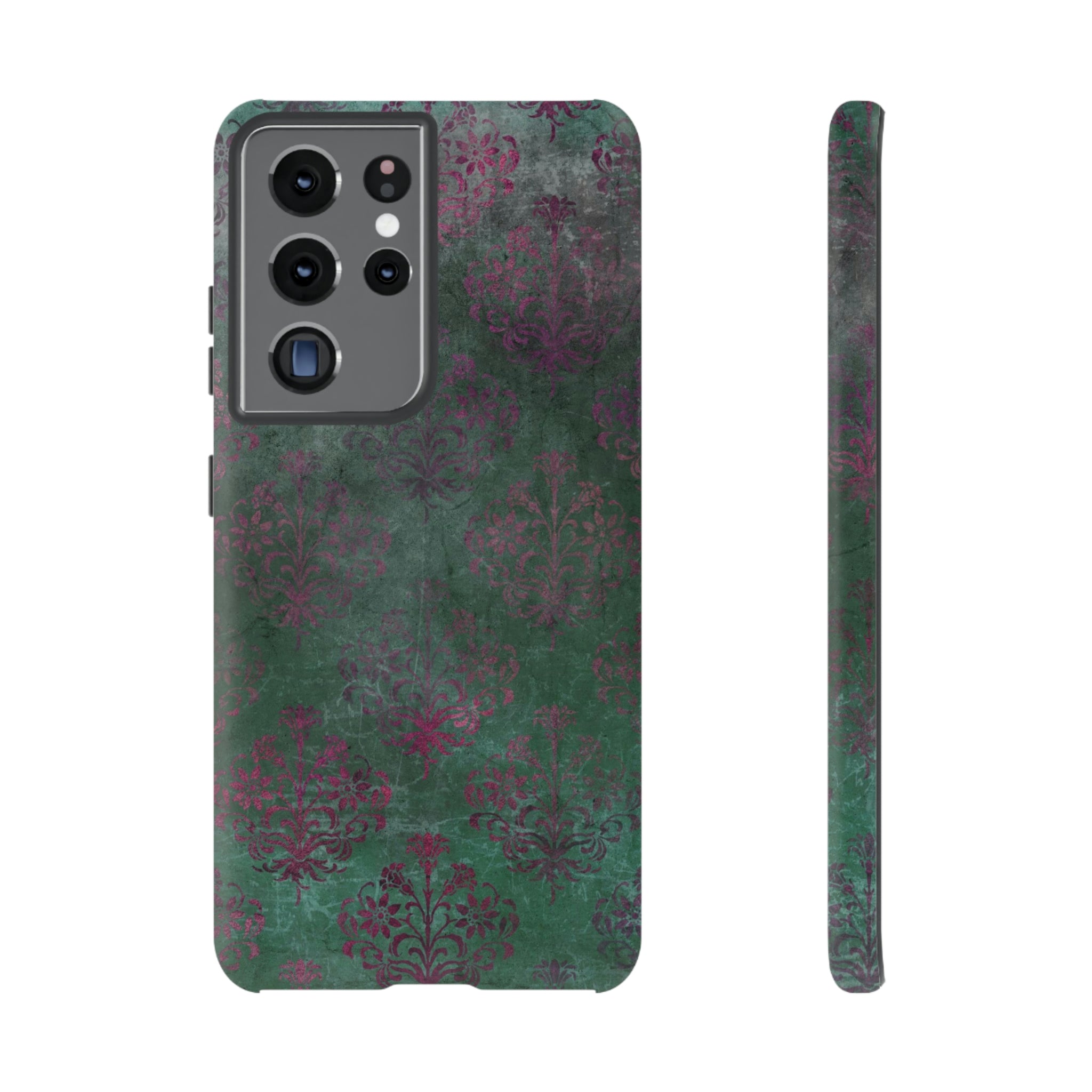 Damask Gothic Flower Samsung Case (Protective) Samsung Galaxy S21 Ultra Matte Phone Case