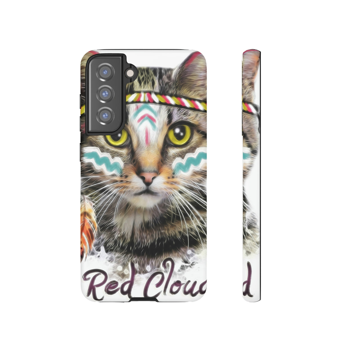 Red Cloud Cat Android Case (Protective) Samsung Galaxy S21 FE Matte Phone Case