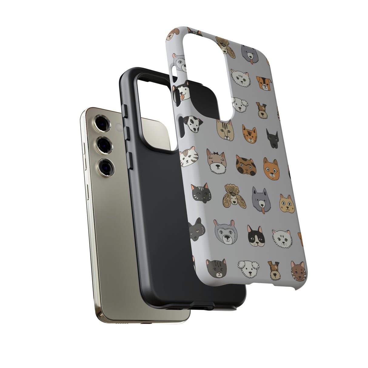 Cats n Dogs Pattern Android Case (Protective) Phone Case