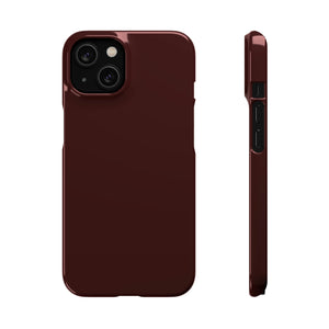 Dark Sienna Purple iPhone Case (Slim) iPhone 14 Glossy Phone Case