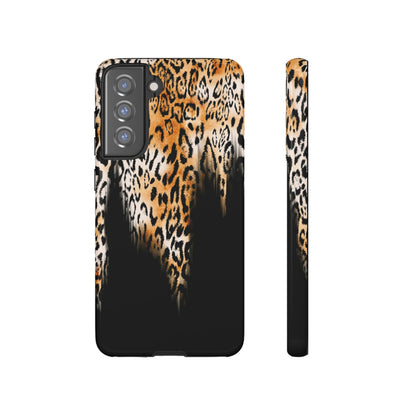 Leopard Print Android Case (Protective) Samsung Galaxy S21 FE Glossy Phone Case