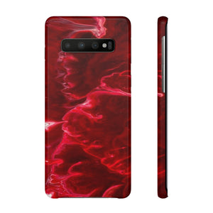 Red Velvet Ink Art Android Case (Slim) Samsung Galaxy S10 Glossy Phone Case