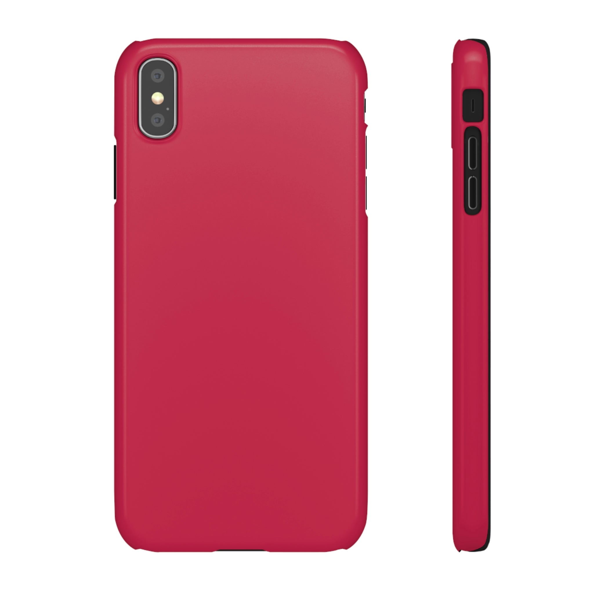 Bright Maroon iPhone Case (Slim) iPhone XS MAX Glossy Phone Case