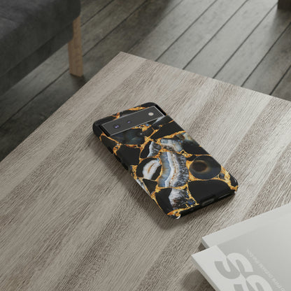 Dark Agate Marble Android Case (Protective) Phone Case