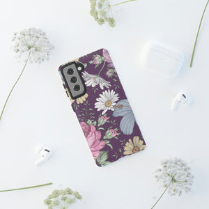 Purple Grass Vintage Flower Samsung Case (Protective) Phone Case