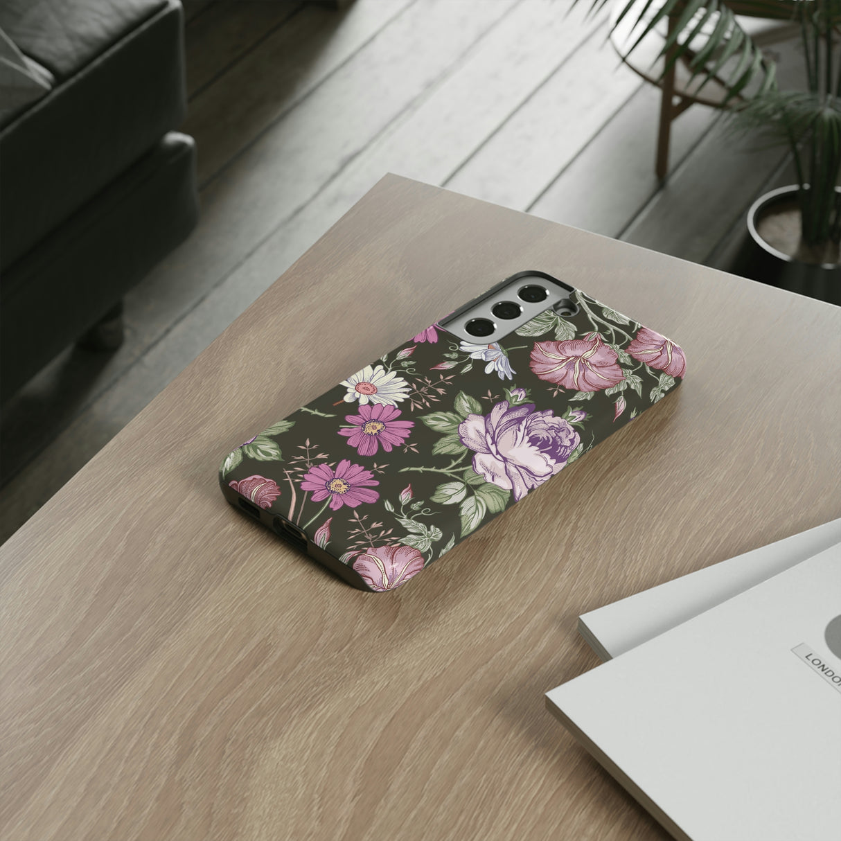 Purple Rose Vintage Flower Samsung Case (Protective) Phone Case